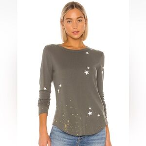 Chaser Gray Star Long Sleeve Tee